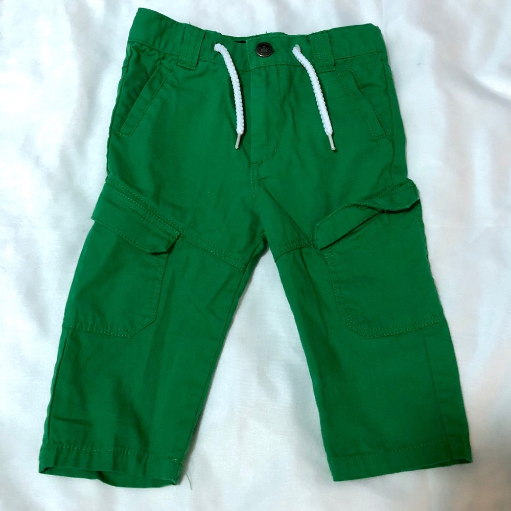 Boy’s 100% Cotton KellyGreen Canvas Tactical Pants